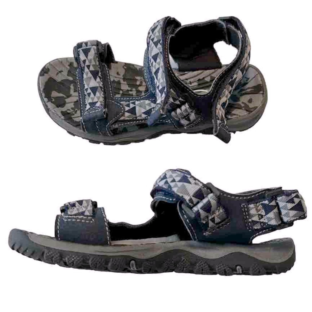 Stone Canyon Boys Outdoor Sandals Size 13M Navy Grey
